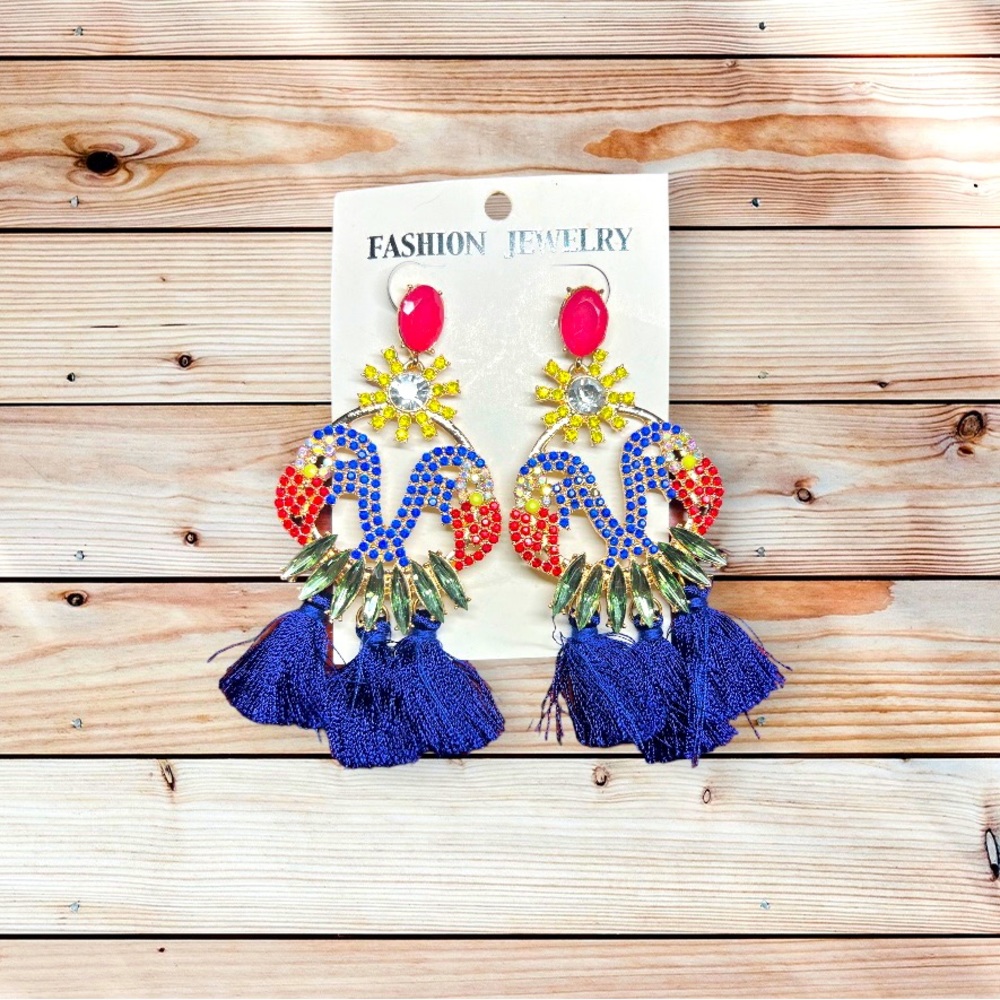 Flamingo earrings
